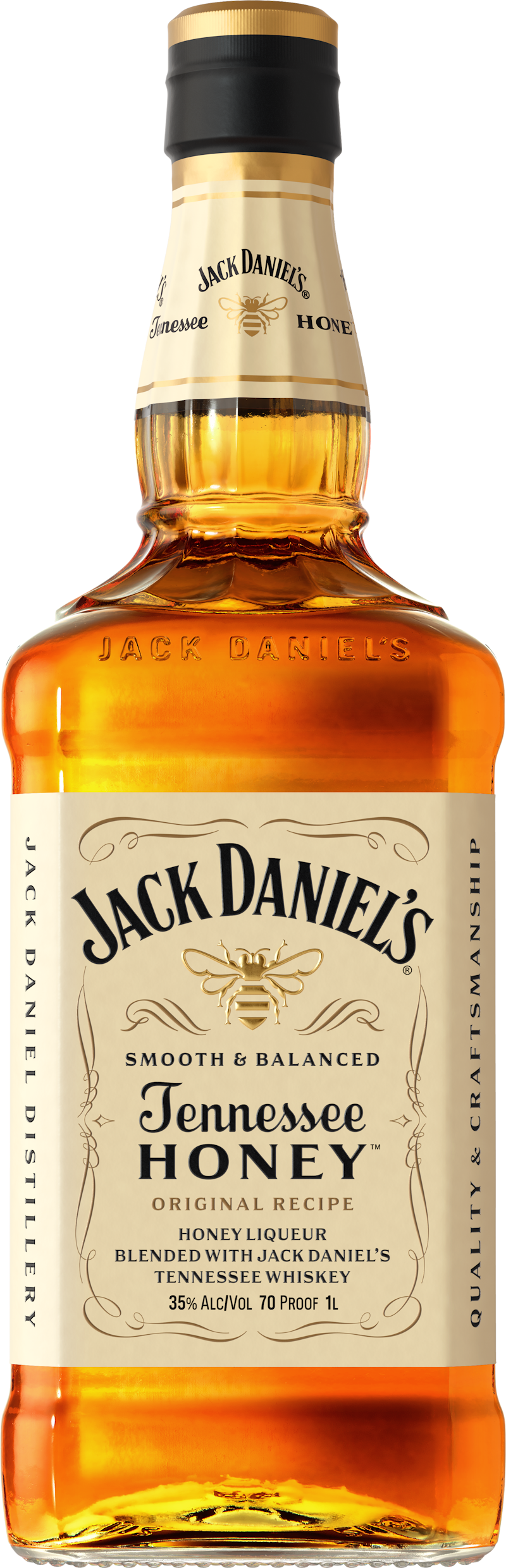 Jack Daniel's Tennessee Whiskey Honey Liqueur Lit