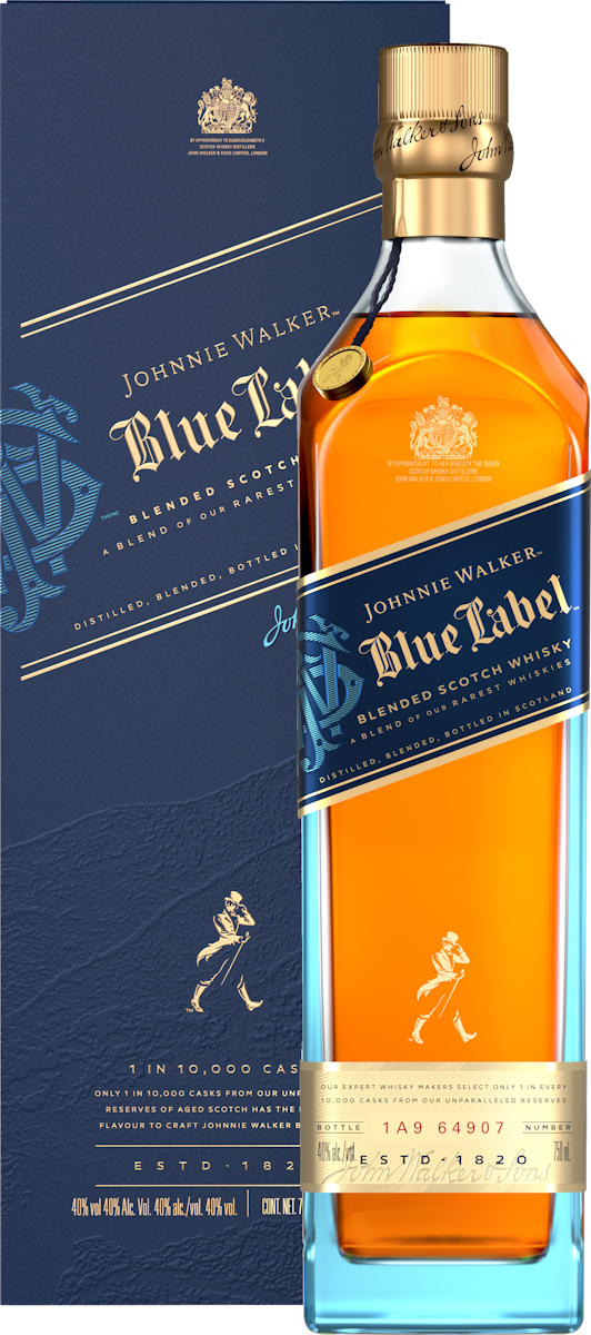 Johnnie Walker Blue Label Scotch - Bottles and Cases