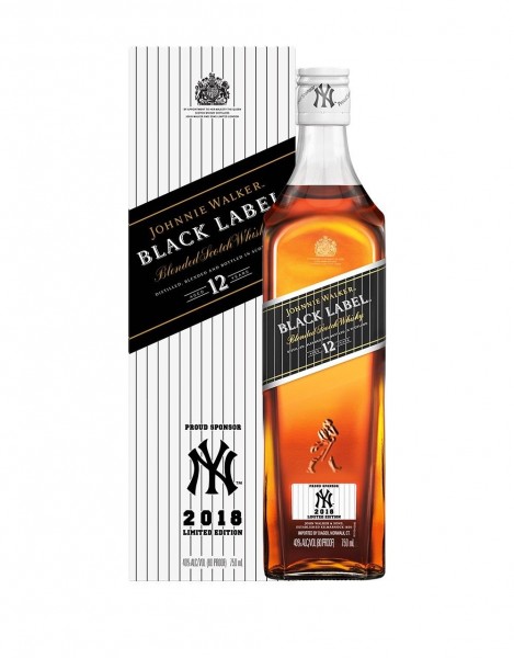 Johnnie Walker Yankees Edition Black Label 12 year Scotch