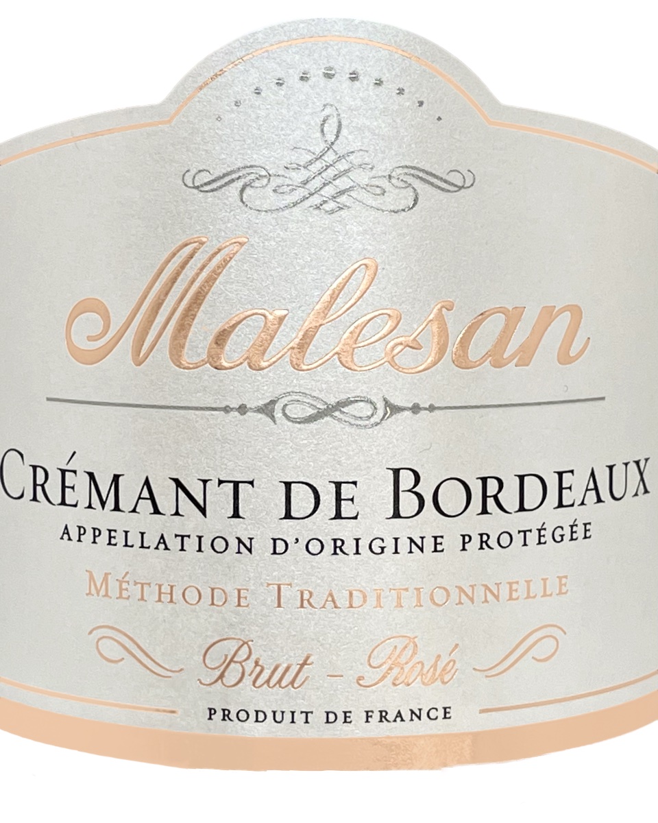 Malesan Cremant de Bordeaux Rose Methode Traditionnelle - Bottles and Cases