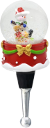 Snowman Snow Globe - Bottle Stopper 0
