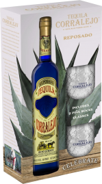 Corralejo&nbsp;Reposado Tequila Gift Set with 2 Rocks Glasses