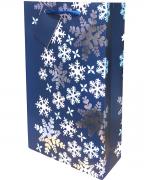 2 Bottle Blue Snowflake - Gift Bag 0