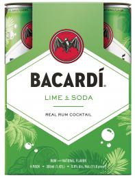 Bacardi Lime and Soda 4-Pack Cans 355ml
