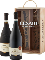 Cesari Mara/Amarone Wood 2 Bottle Gift Set