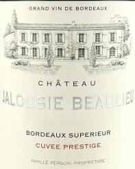 Chateau Jalousie Beaulieu Cuvee Prestige Bordeaux Superieur Rouge 2019