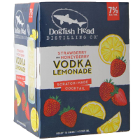 Dogfish Head Strawberry and Honeyberry Vodka Lemonade 4-Pack Cans 12 oz