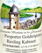 Kreuznacher Weinhaus Piesporter Goldtropfchen Riesling Kabinett
