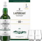 Laphroaig 10 Year Islay Single Malt w/ Glasses