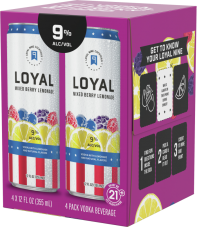 Loyal 9 Cocktails Lemonade Mixed Berry 4-Pack Cans 12 oz
