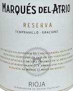 Marques del Atrio - Rioja Reserva 2015